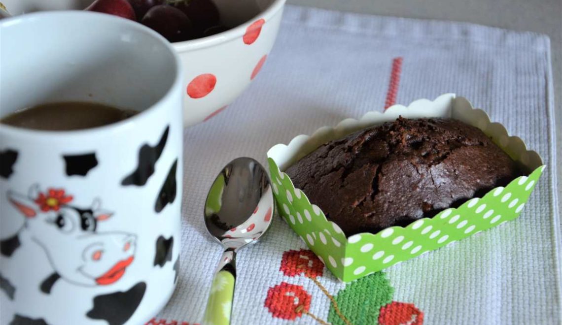 Muffin cioccolato fondente e banane