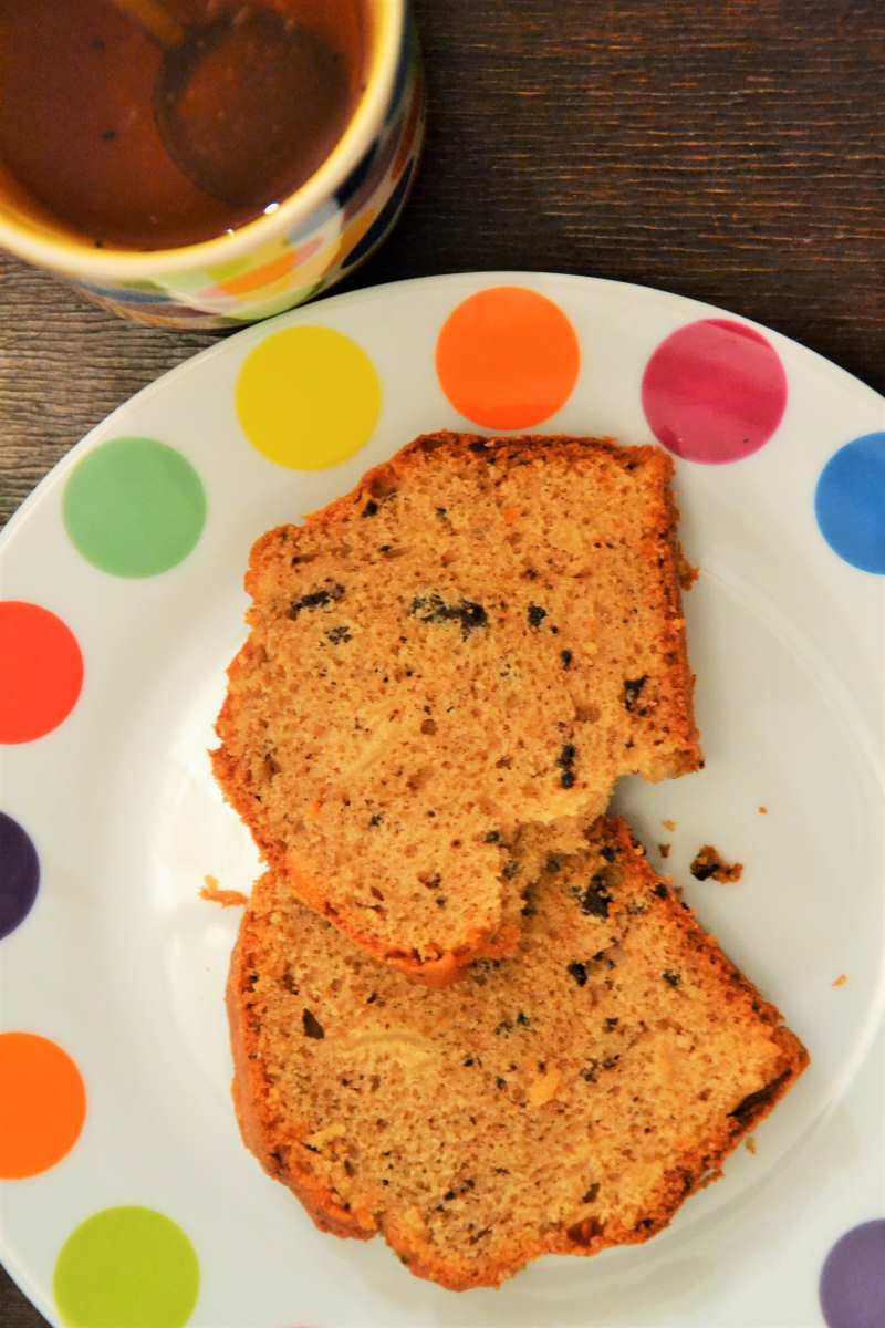 Cake con mandarini canditi e gocce di cioccolata fondente