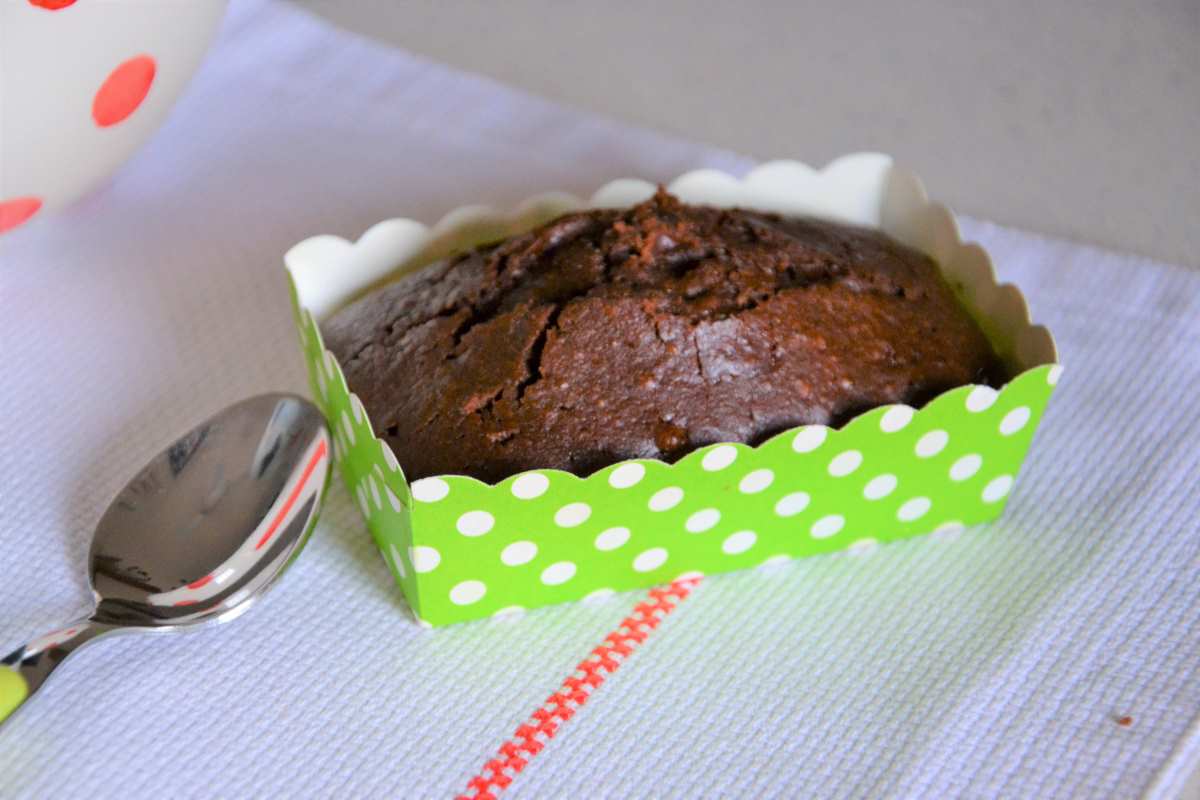 Muffin cioccolato fondente e banane