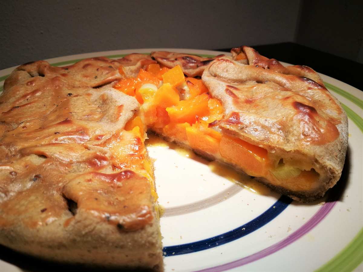 Torta rustica zucca e gorgonzola